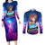 Inugami Korone Holo Live Couples Matching Long Sleeve Bodycon Dress and Long Sleeve Button Shirt Galaxy Style