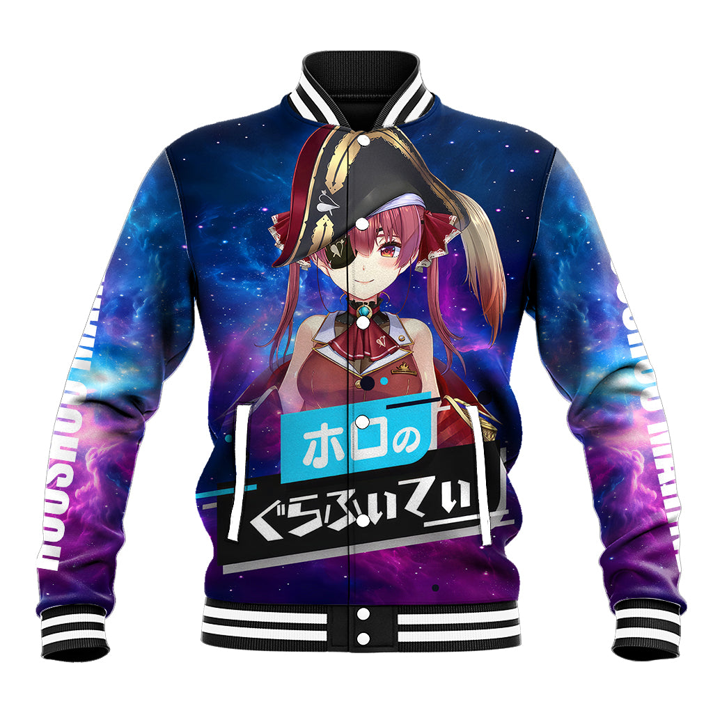 Houshou Marine Holo Live Baseball Jacket Galaxy Style