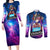 Houshou Marine Holo Live Couples Matching Long Sleeve Bodycon Dress and Long Sleeve Button Shirt Galaxy Style