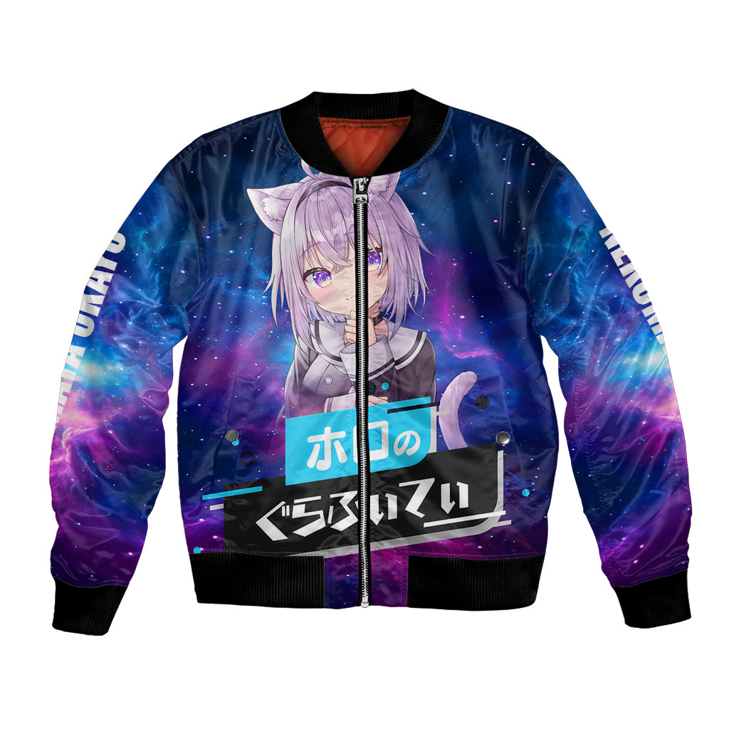 Nekomata Okayu Holo Live Bomber Jacket Galaxy Style