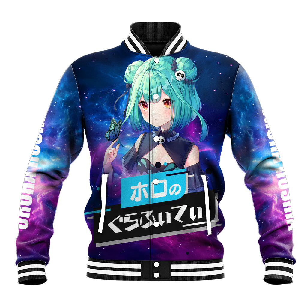 Uruha Rushia Holo Live Baseball Jacket Galaxy Style