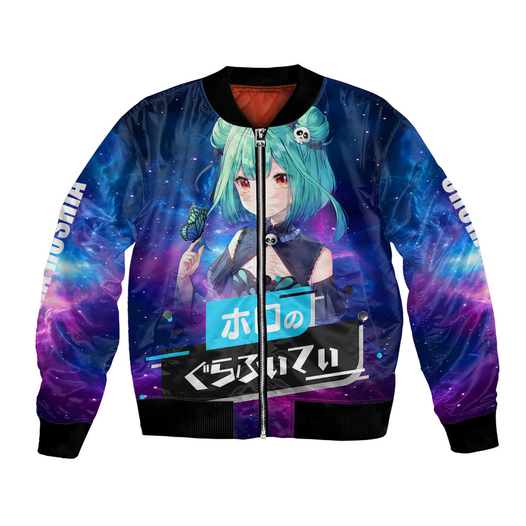 Uruha Rushia Holo Live Bomber Jacket Galaxy Style