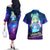 Uruha Rushia Holo Live Couples Matching Off The Shoulder Long Sleeve Dress and Hawaiian Shirt Galaxy Style