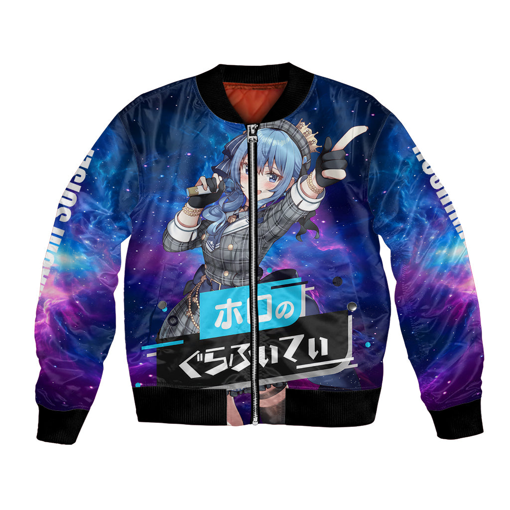 Hoshimachi Suisei Holo Live Bomber Jacket Galaxy Style