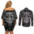 cowboy-skull-couples-matching-off-shoulder-short-dress-and-long-sleeve-button-shirts-cowboy-take-me-away