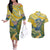 vincent-van-gogh-skull-couples-matching-off-the-shoulder-long-sleeve-dress-and-hawaiian-shirt