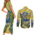 vincent-van-gogh-skull-couples-matching-short-sleeve-bodycon-dress-and-long-sleeve-button-shirts