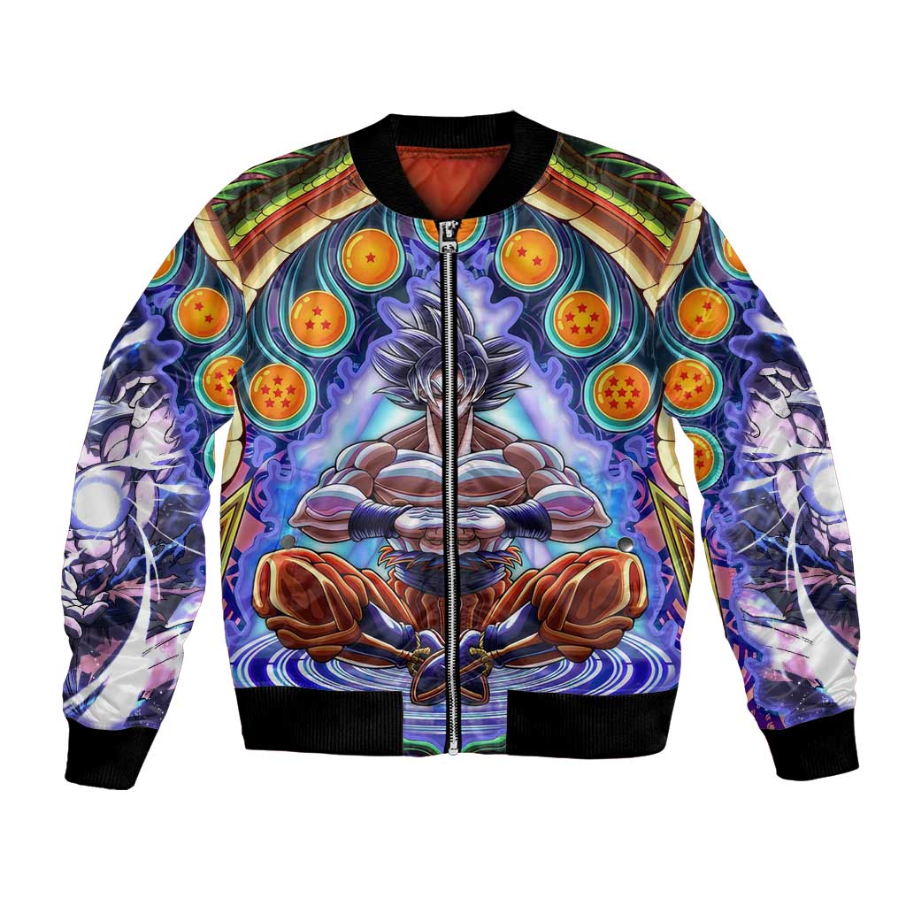 Trippy Ultra Instinct Goku Dragon Ball Z Bomber Jacket Anime Trippy Style