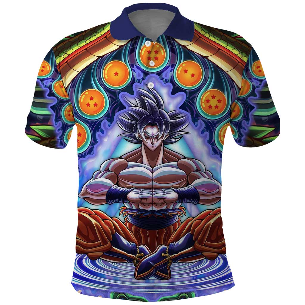 Trippy Ultra Instinct Goku Dragon Ball Z Polo Shirt Anime Trippy Style