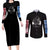 Gogeta Dragon Ball Z Couples Matching Long Sleeve Bodycon Dress and Long Sleeve Button Shirt Anime Style