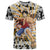 One Piece Blazing Force Luffy T Shirt Anime Mix Manga Style