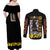 Trafalgar D. Law V2 One Piece Couples Matching Off Shoulder Maxi Dress and Long Sleeve Button Shirt Anime Style