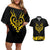 Trafalgar D. Law V2 One Piece Couples Matching Off Shoulder Short Dress and Hawaiian Shirt Anime Style