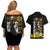 Trafalgar D. Law V2 One Piece Couples Matching Off Shoulder Short Dress and Hawaiian Shirt Anime Style