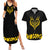 Trafalgar D. Law V2 One Piece Couples Matching Summer Maxi Dress and Hawaiian Shirt Anime Style