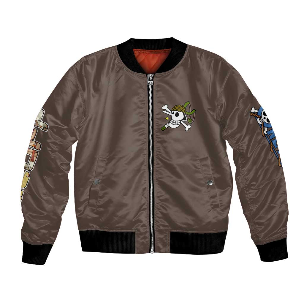 Usopp One Piece Streetwear Bomber Jacket Anime Style