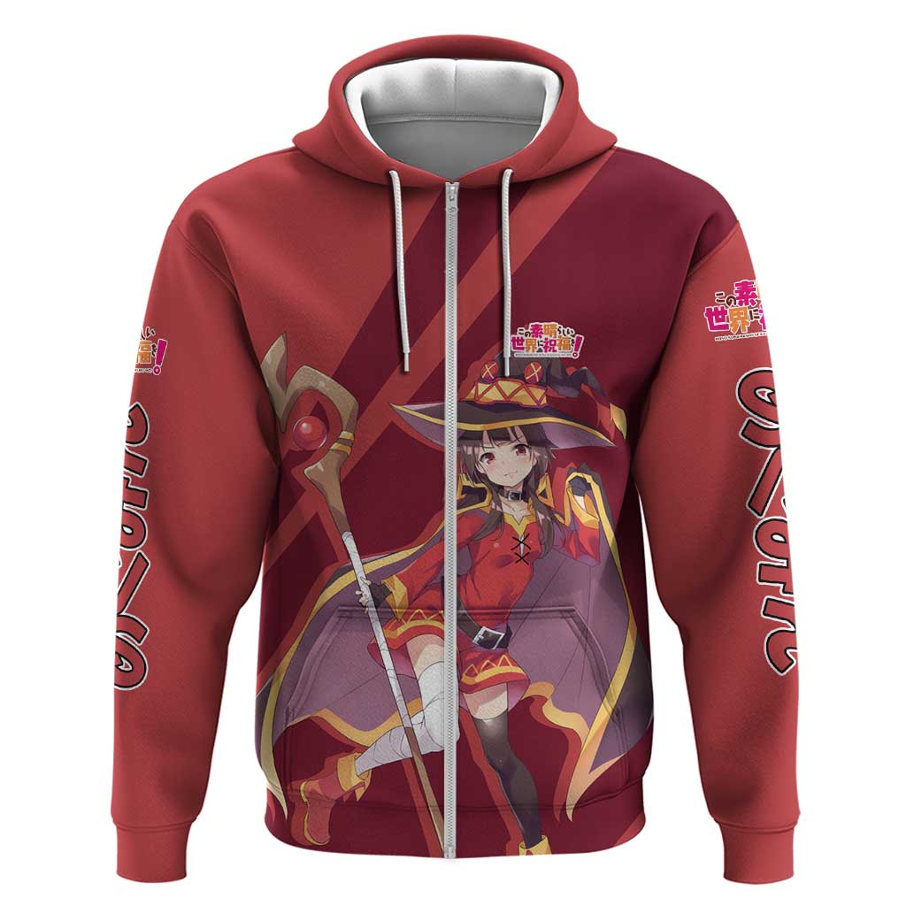 Megumin - KonoSuba Zip Hoodie Anime Style TS04