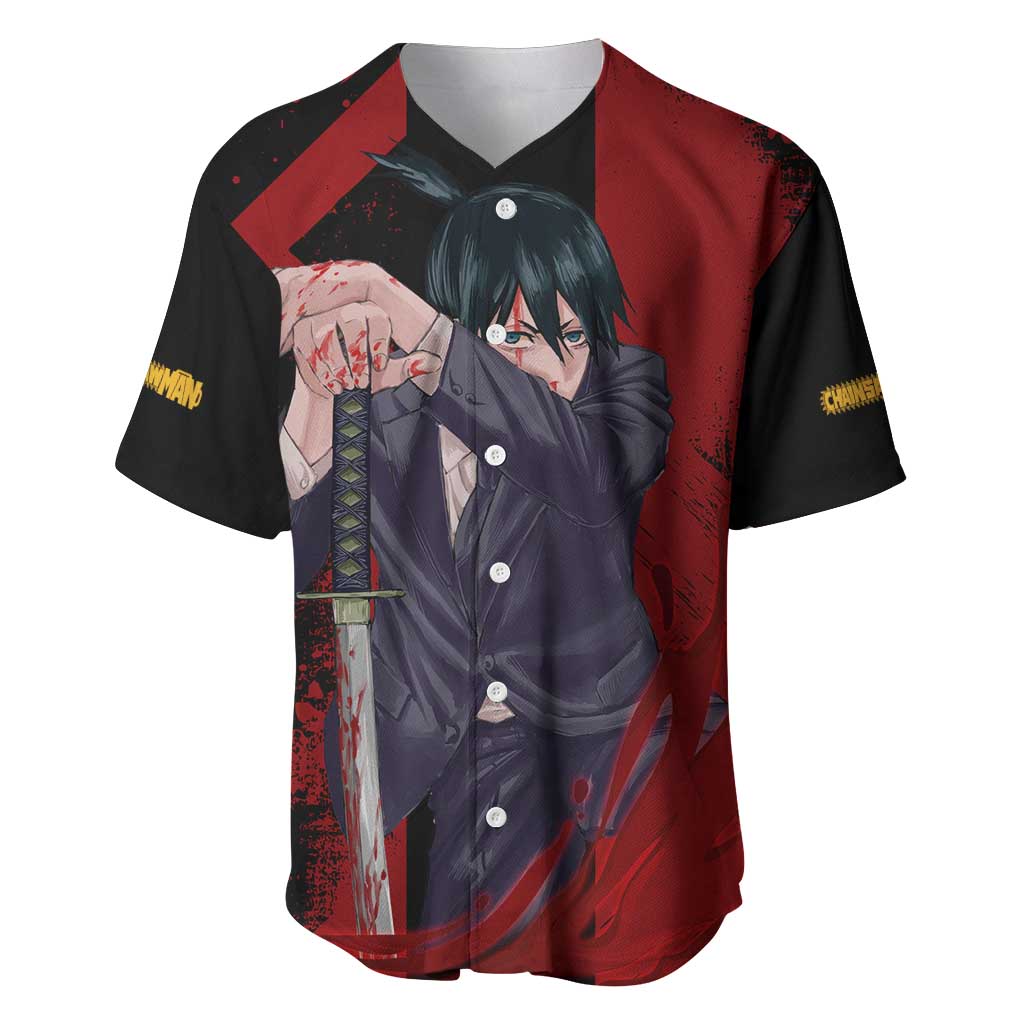 Aki Hayakawa - Chainsaw Man Baseball Jersey Anime Style