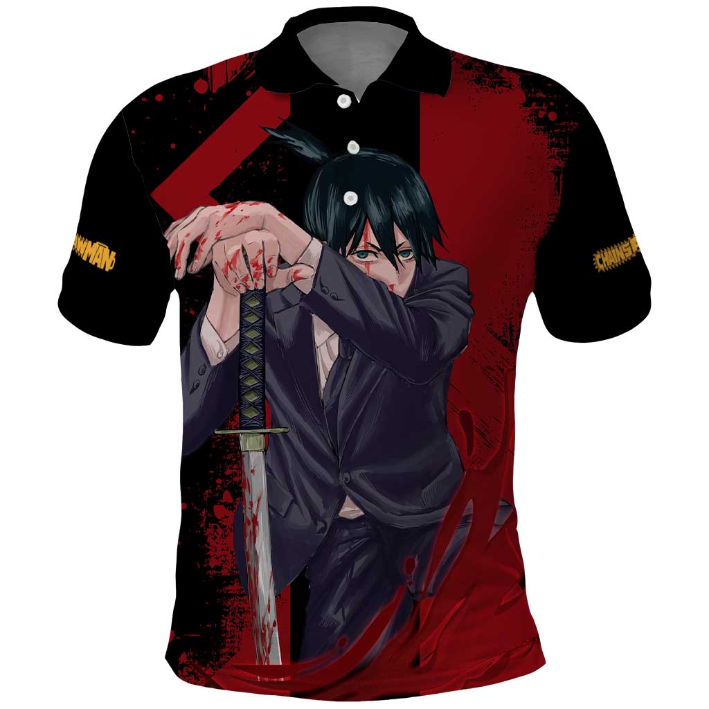 Aki Hayakawa - Chainsaw Man Polo Shirt Anime Style