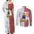 Shoto Todoroki Mix Emblem - My Hero Academia Couples Matching Off Shoulder Maxi Dress and Long Sleeve Button Shirt Anime Style