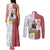 Shoto Todoroki Mix Emblem - My Hero Academia Couples Matching Tank Maxi Dress and Long Sleeve Button Shirt Anime Style