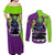 Piccolo - Dragon Ball Couples Matching Off Shoulder Maxi Dress and Long Sleeve Button Shirt Anime Style