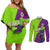 Piccolo - Dragon Ball Couples Matching Off Shoulder Short Dress and Long Sleeve Button Shirt Anime Style