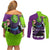 Piccolo - Dragon Ball Couples Matching Off Shoulder Short Dress and Long Sleeve Button Shirt Anime Style