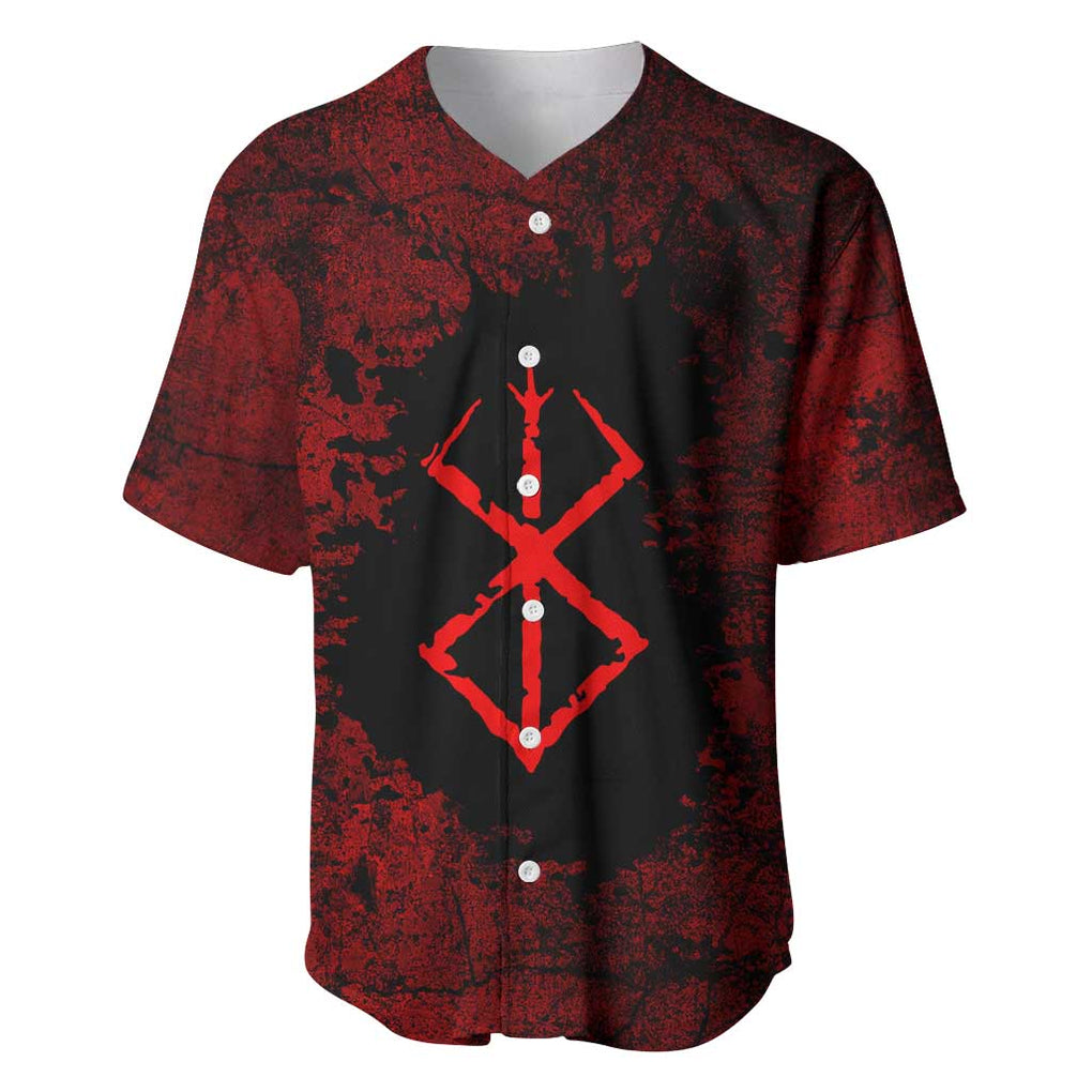 Guts - Berserk Baseball Jersey Anime Mix Grunge Blood Style