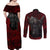 Guts - Berserk Couples Matching Off Shoulder Maxi Dress and Long Sleeve Button Shirt Anime Mix Grunge Blood Style