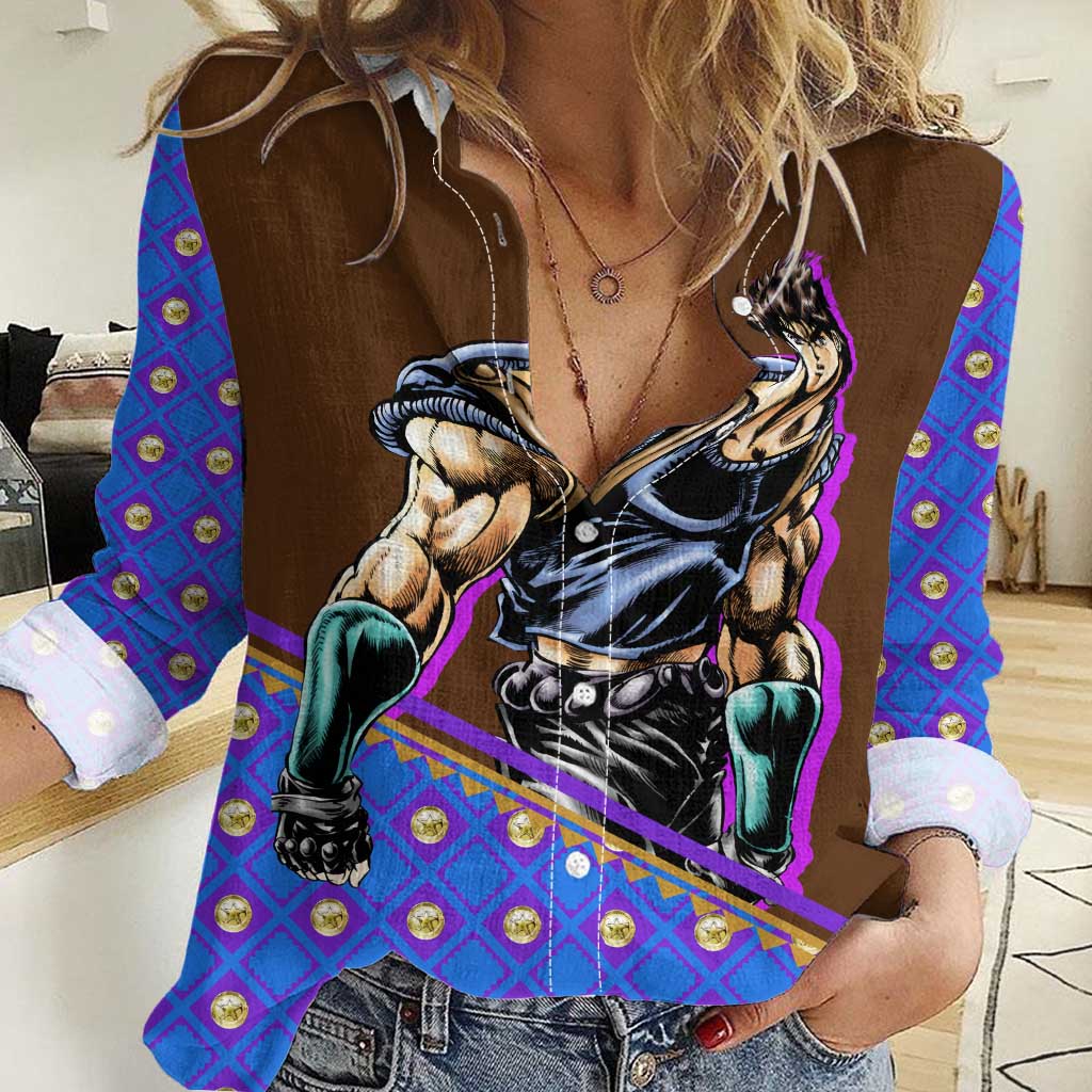 Jonathan Joestar - JoJo's Bizarre Adventure Women Casual Shirt Anime Style