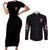 It's The Most Wonderful Time Halloween Couples Matching Short Sleeve Bodycon Dress and Long Sleeve Button Shirt TS04