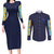 Mega Man Couples Matching Long Sleeve Bodycon Dress and Long Sleeve Button Shirt Anime Style