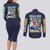 Mega Man Couples Matching Long Sleeve Bodycon Dress and Long Sleeve Button Shirt Anime Style