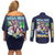 Mega Man Couples Matching Off Shoulder Short Dress and Long Sleeve Button Shirt Anime Style