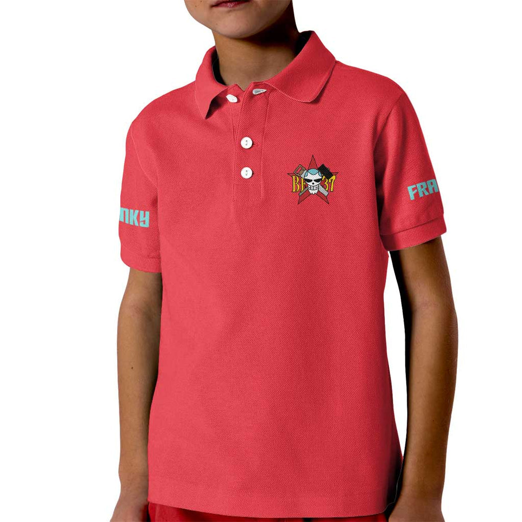 Franky V2 One Piece Kid Polo Shirt Anime Style