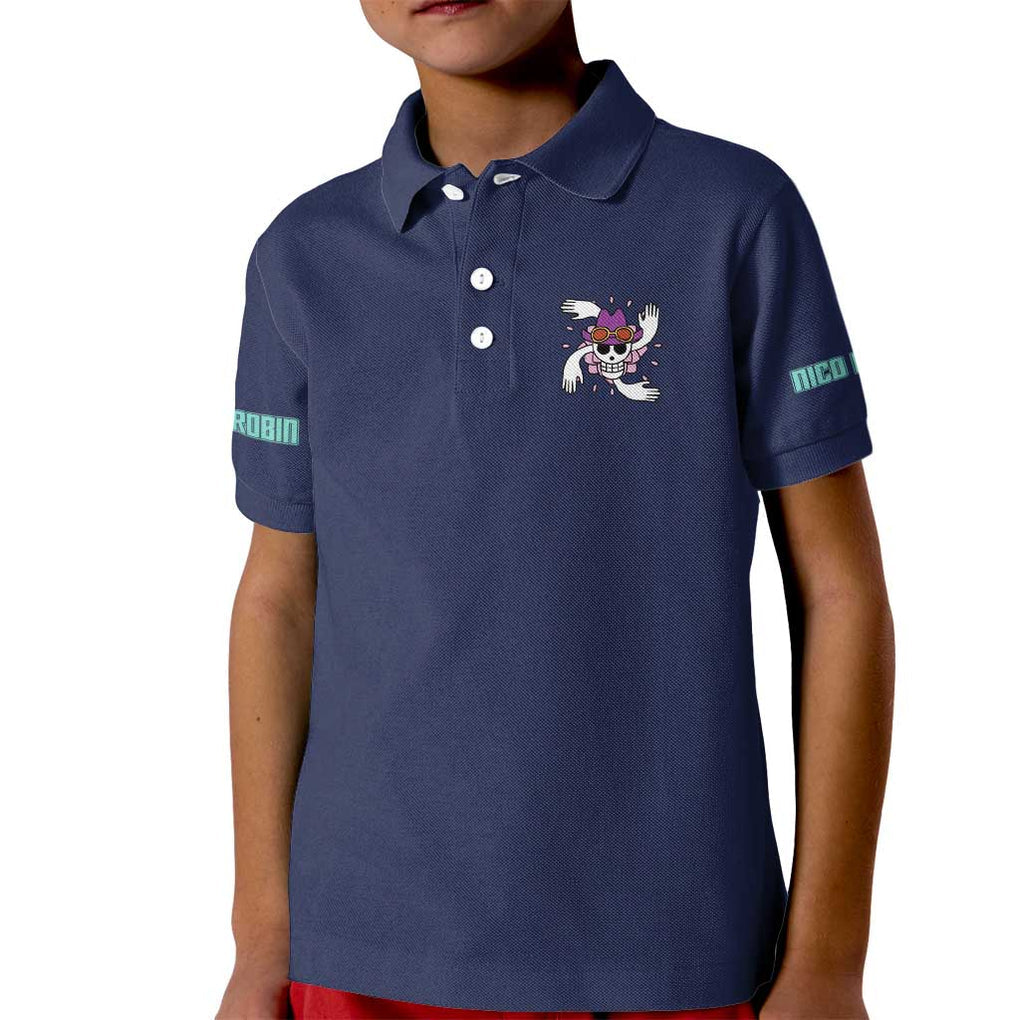 Nico Robin V2 One Piece Kid Polo Shirt Anime Style