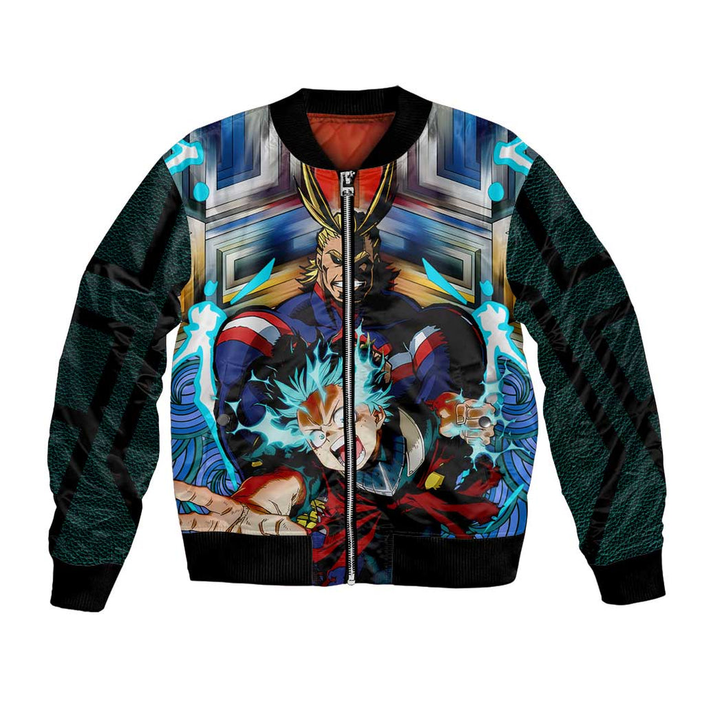 Trippy Deku x All Might My Hero Academia Bomber Jacket Trippy Style