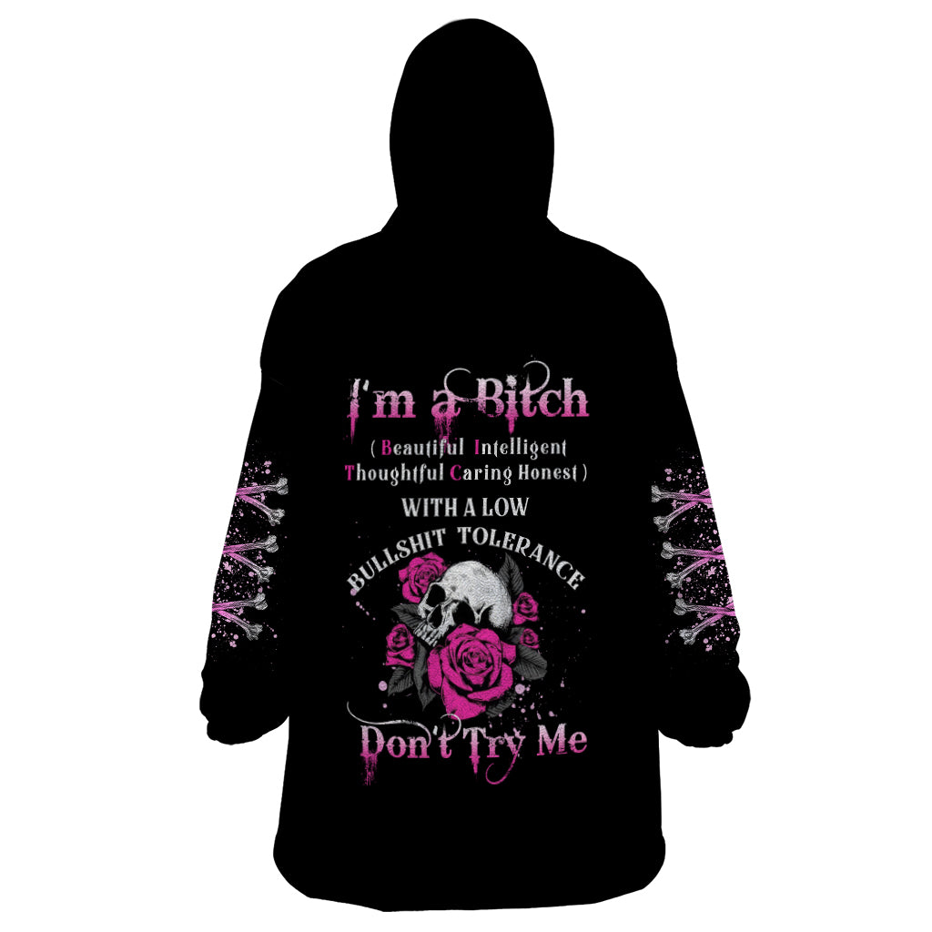 im-a-b-dont-try-me-rose-skull-wearable-blanket-hoodie