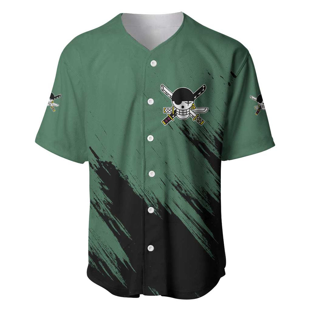 Roronoa Zoro Mix Manga - One Piece Baseball Jersey Anime Style