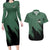 Roronoa Zoro Mix Manga - One Piece Couples Matching Long Sleeve Bodycon Dress and Hawaiian Shirt Anime Style