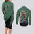 Roronoa Zoro Mix Manga - One Piece Couples Matching Long Sleeve Bodycon Dress and Long Sleeve Button Shirt Anime Style