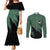 Roronoa Zoro Mix Manga - One Piece Couples Matching Mermaid Dress and Long Sleeve Button Shirt Anime Style