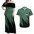 Roronoa Zoro Mix Manga - One Piece Couples Matching Off Shoulder Maxi Dress and Hawaiian Shirt Anime Style