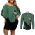 Roronoa Zoro Mix Manga - One Piece Couples Matching Off Shoulder Short Dress and Long Sleeve Button Shirt Anime Style