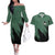 Roronoa Zoro Mix Manga - One Piece Couples Matching Off The Shoulder Long Sleeve Dress and Hawaiian Shirt Anime Style