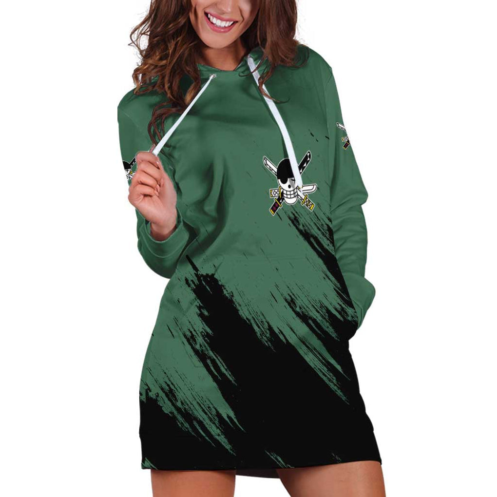 Roronoa Zoro Mix Manga - One Piece Hoodie Dress Anime Style