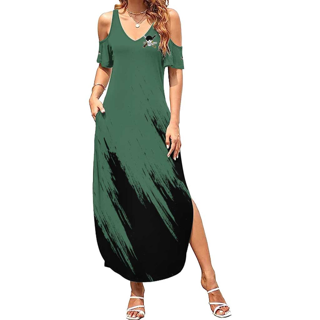 Roronoa Zoro Mix Manga - One Piece Summer Maxi Dress Anime Style