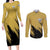 Sanji Mix Manga - One Piece Couples Matching Long Sleeve Bodycon Dress and Long Sleeve Button Shirt Anime Style