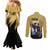 Sanji Mix Manga - One Piece Couples Matching Mermaid Dress and Long Sleeve Button Shirt Anime Style